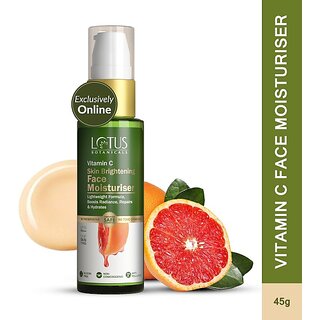 Lotus Botanicals Vitamin C Skin Brightening Face Moisturiser - 45G (45 G) Lotus Botanicals Vitamin C Skin Brightening Face Moisturiser - 45G (45 G)