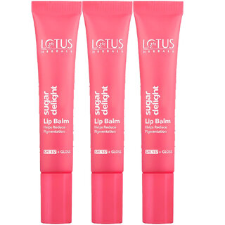 Lotus Herbals Sugar Delight Lip Balm Spf15 10G (Pack Of 3) Lotus Herbals Sugar Delight Lip Balm Spf15 10G (Pack Of 3)
