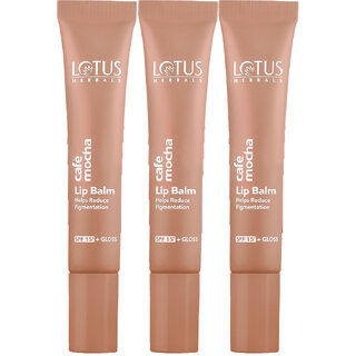                       Lotus Herbals Cafe Mocha Lip Balm Spf15 10G ( Pack Of  3)                                              