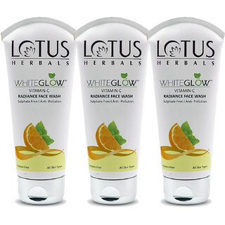 Lotus Herbals Whiteglow VitaminC Radiance Face Wash 50G (Pack Of 3) Lotus Herbals Whiteglow VitaminC Radiance Face Wash 50G (Pack Of 3)