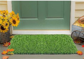 (Pack of 2) De Gardenia Artificial Grass Mat for Outdoor Balcony Dcor (12x18 Inch) Green Lawn Floor Carpet Living RoomHome and Kitchen Floor MatOutdoor Carpet Waterproof (Natural Green), Artificial Grass