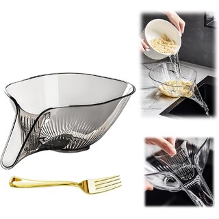 Multifunctional Drainer Basket - 2025 New Fruit Cleaning Bowl with Strainer Container, Kitchen Sink Food Collector Drainer Fruit Rinser Vegetable Wash Strainer Bowl (1pcs, transparent) Multifunctional Drainer Basket - 2025 New Fruit Cleaning Bowl with Strainer Container, Kitchen Sink Food Collector Drainer Fruit Rinser Vegetable Wash Strainer Bowl (1pcs, transparent)