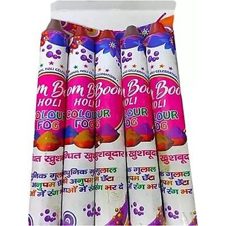 (Pack of 5) Herbal Multicolor Boom Boom Holi Color Fog Holi Color Powder (Pink) (Pack of 5) Herbal Multicolor Boom Boom Holi Color Fog Holi Color Powder (Pink)