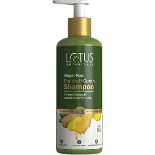 Lotus Botanicals Ginger Root Dandruff-Controlx Shampoo - 300Ml (300 Ml) Lotus Botanicals Ginger Root Dandruff-Controlx Shampoo - 300Ml (300 Ml)