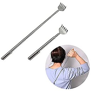 Anti Khujli Massage Scratcher Stainless Steel Extendable Telescopic Back Pocket Size Eaching Hand Stick (Till 20 Inches Pack of 2) Anti Khujli Massage Scratcher Stainless Steel Extendable Telescopic Back Pocket Size Eaching Hand Stick (Till 20 Inches Pack of 2)