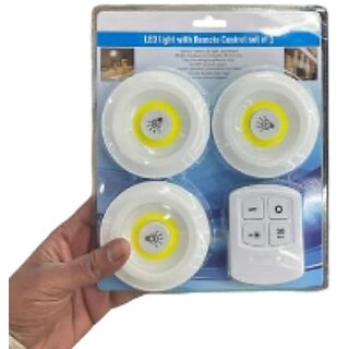 15-Year Warranty LED Light Set of 3 - Remote Control No Wiring Needed Switch Between Strong/Low Brightness Battery Operated Adhesive Tape Off Timer 15-Year Warranty LED Light Set of 3 - Remote Control No Wiring Needed Switch Between Strong/Low Brightness Battery Operated Adhesive Tape Off Timer