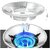 (Pack 2) Premium Metal Gas Saver Burner Stand For Saving Gas Fire&Windproof Energy saver Chula Gas Support Stand Suitable for all gas stove - Silver