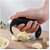 Catron Garlic Chopper Stainless SteelGarlic Chopper | Garlic Press | Garlic Peeler Manual Curve Fruit Vegetable Tools for Kitchen (Silver-Black)