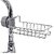 Kitchen Sink Caddy Storage Organizer Drainer Caddy For Dishwashing Soap Sponge Holder Faucet Storage Rack(Stainless Steel) - Sinks Silver