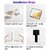 (Pack of 2) Wall Mount Mobile Holder Storage Case for TV/AC Remote Wall Mounted Mobile Stand Multi Purpose Stand with Hole for Phone Charging (White)