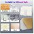 (Pack of 2) Wall Mount Mobile Holder Storage Case for TV/AC Remote Wall Mounted Mobile Stand Multi Purpose Stand with Hole for Phone Charging (White)