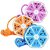 220 Watt 10Amp 4 USB Hexagon Extension Board and 4 Socket Outlet Ports with 6 ft Surge Protection Multi-Faceted Safety Power Sockets (Multicolor)