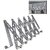 Adjustable Over The Door Hook Hanger Stainless Steel Heavy Duty Door Hanger for Clothes Coats Robes Hats Towel Rack Organizer Bathroom Hooks  Pack of 1  Silver