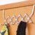 Adjustable Over The Door Hook Hanger Stainless Steel Heavy Duty Door Hanger for Clothes Coats Robes Hats Towel Rack Organizer Bathroom Hooks  Pack of 1  Silver
