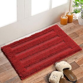 RADECOR Cotton Door Mat (Red, Medium)