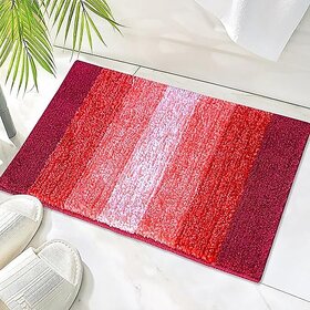 RADECOR Cotton Floor Mat (Red, Medium)