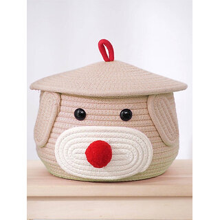                       RADECOR Jute Storage Basket (Pack of 1)                                              