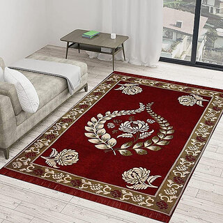 RADECOR Red Velvet Carpet (5 ft, X 7 ft, Rectangle) RADECOR Red Velvet Carpet (5 ft, X 7 ft, Rectangle)