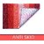 RADECOR Cotton Floor Mat (Red, Medium)