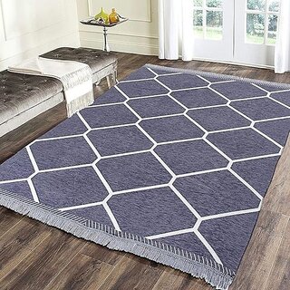 RADECOR Grey Chenille, Velvet Carpet (152 cm, X 213 cm, Rectangle) RADECOR Grey Chenille, Velvet Carpet (152 cm, X 213 cm, Rectangle)