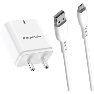 Digimate Quick Charge 15W 2.4A Single Wall Charger with Micro USB cable (White-DG-ADP-1003) Digimate Quick Charge 15W 2.4A Single Wall Charger with Micro USB cable (White-DG-ADP-1003)