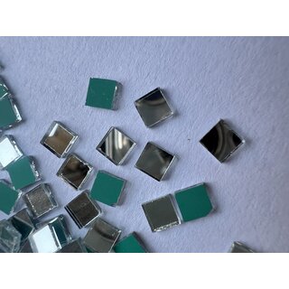                      MIRROR GLASS WORLDWIDE Square Shape 4 mm 1920 Pieces 100 gm Decorative Mirrors for Lippan Art, Mandala, Fabric, Jewelry                                              