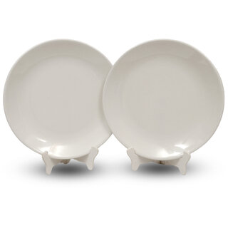 Ariya Melamine 10.5 Inch Dinner Plates - White, Set of 2 | Durable, Lightweight & Easy to Clean Ariya Melamine 10.5 Inch Dinner Plates - White, Set of 2 | Durable, Lightweight & Easy to Clean