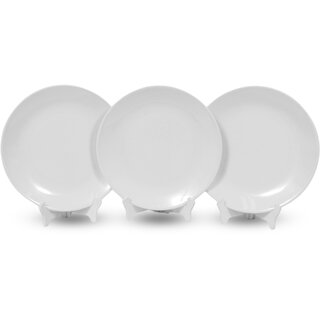 Ariya Melamine 10.5 Inch Dinner Plates - White, Set of 3 | Durable, Lightweight & Easy to Clean Ariya Melamine 10.5 Inch Dinner Plates - White, Set of 3 | Durable, Lightweight & Easy to Clean