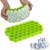 Flexible Silicone Honeycomb 37 Cavity Ice Cube Tray for Freezer Moulds Small Cubes Whiskey Fridge Bar Soft Ice Cube Tray -Color May Vary-Pack of 2