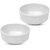 Aurka Melamine Soup Bowl (White  Set of 2) Perfect for Soup, Noodles, Cereal, Oatmeal, Pasta, Salads, for Home, Office