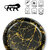 Aurka Melamine 12 Inch Full-Size Dinner Plates - Black  Gold, Set of 3, Durable  Stylish