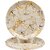 Aurka Melamine 12 Inch Full-Size Dinner Plates - White Base, Golden  Black, Set of 3, Durable  Stylish