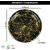 Aurka Melamine 11 Inch Full-Size Dinner Plates - Black  Gold, Set of 2, Durable  Stylish