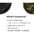Aurka Melamine 11 Inch Full-Size Dinner Plates - Black  Gold, Set of 3, Durable  Stylish