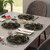 Aurka Melamine 11 Inch Full-Size Dinner Plates - Black  Gold, Set of 3, Durable  Stylish