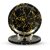 Aurka Melamine 11 Inch Full-Size Dinner Plates - Black  Gold, Set of 4, Durable  Stylish