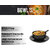 Ariya Melamine Soup Bowl Set with Spoon and Plate - Black, Set of 2 | Durable & Multipurpose for Soup, Noodles & Pasta