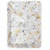 Ariya Melamine Rectangle Serving Tray (603, White Base, Black & Golden Pattern Small, Pack of 3)  | Durable, Lightweight