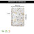 Ariya Melamine Rectangle Serving Tray (603, White Base, Black & Golden Pattern Small, Pack of 3)  | Durable, Lightweight