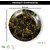 Ariya Melamine 10.5 Inch Dinner Plates - Black & Gold, Set of 3 | Durable, Lightweight & Easy to Clean