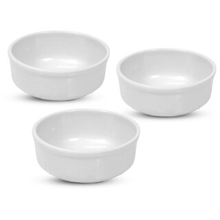 Aurka Melamine Soup Bowl (White Set of 3) Perfect for Soup, Noodles, Cereal, Oatmeal, Pasta, Salads, for Home, Office Aurka Melamine Soup Bowl (White Set of 3) Perfect for Soup, Noodles, Cereal, Oatmeal, Pasta, Salads, for Home, Office