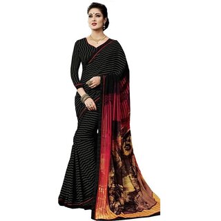                       Amazify Womens Georgette Digital Printed Saree (Multi, 6.25 Mtr)                                              