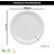 Aurka Melamine 11 Dinner Plates (537 White  Pack of 3) for Serving Breakfast, Lunch, Sancks Plate for Hotel  Parties