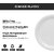 Aurka Melamine 11 Dinner Plates (537 White  Pack of 3) for Serving Breakfast, Lunch, Sancks Plate for Hotel  Parties