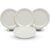 Aurka Melamine 11 Dinner Plates (537 White  Pack of 4) for Serving Breakfast, Lunch, Sancks Plate for Hotel  Parties