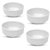 Aurka Melamine Soup Bowl (White  Set of 4) Perfect for Soup, Noodles, Cereal, Oatmeal, Pasta, Salads, for Home, Office