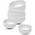 Aurka Melamine Soup Bowl (White  Set of 6) Perfect for Soup, Noodles, Cereal, Oatmeal, Pasta, Salads, for Home, Office