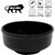 Aurka Melamine Soup Bowl (Black  Set of 6) Perfect for Soup, Noodles, Cereal, Oatmeal, Pasta, Salads, for Home, Office