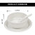 Aurka Melamine Soup Bowl Set with Spoon and Plate (White  Set of 3) Perfect for Soup, Noodles, Pasta, for Home, Office