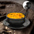 Aurka Melamine Soup Bowl Set with Spoon and Plate (Black  Set of 3) Perfect for Soup, Noodles, Pasta, for Home, Office